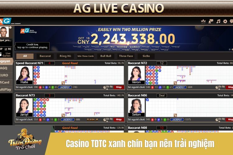 Casino TDTC xanh chín bạn nên trải nghiệm